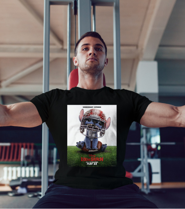 Unnecessary Cuteness Disney Lilo And Stitch Only In Theaters May 23 Football Helmet T-Shirt