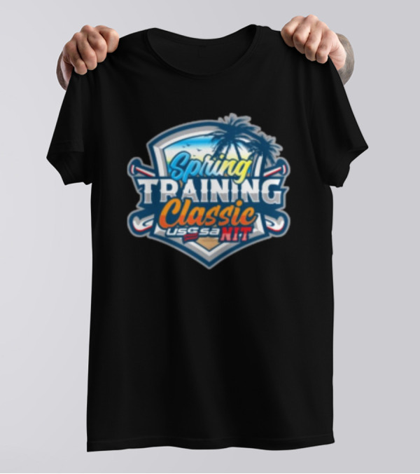 USSSA NIT Spring Training Classic March 22-23 2025 Palm Trees And Crossed Bats T-Shirt