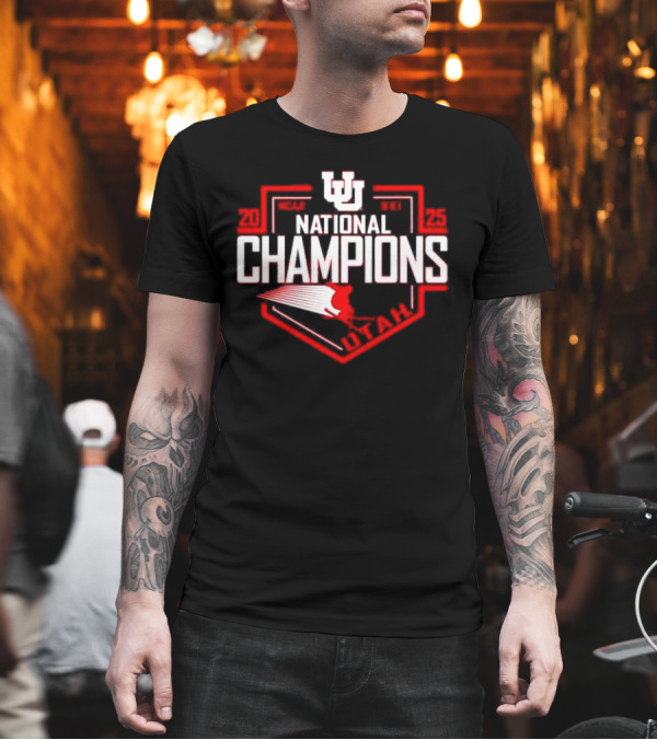 Utah Utes 2025 National Champions NCAA Skiing T-Shirt
