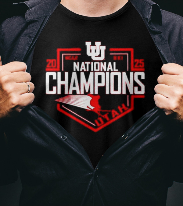 Utah Utes 2025 National Champions NCAA Skiing T-Shirt