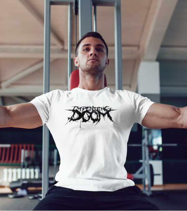 American Brutality 24 Splattered Grunge Text Design T-Shirt