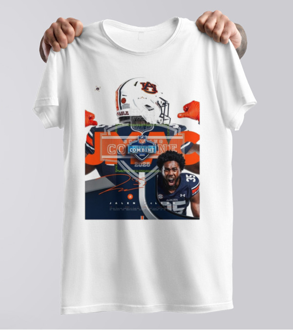 Auburn Tigers Jalen McLeod NFL Scouting Combine 2025 Signature T-Shirt