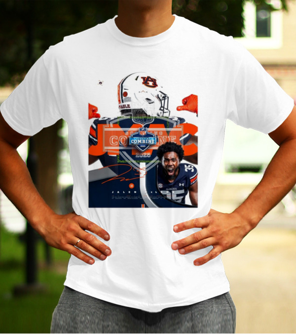 Auburn Tigers Jalen McLeod NFL Scouting Combine 2025 Signature T-Shirt