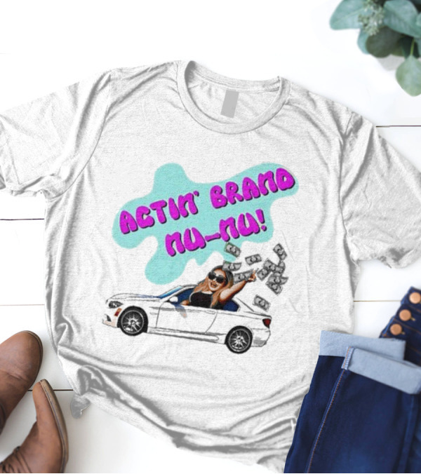 Actin' Brand Nu-Nu 2025 Convertible Car Scene T-Shirt