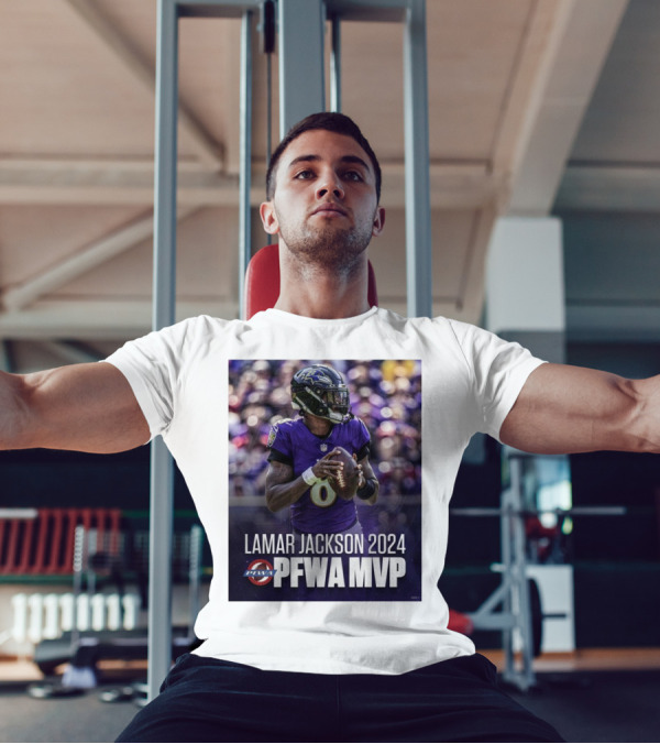 Baltimore Ravens Lamar Jackson PFWA 2024 MVP T-Shirt