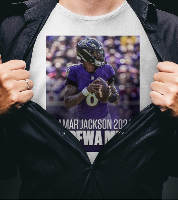 Baltimore Ravens Lamar Jackson PFWA 2024 MVP T-Shirt