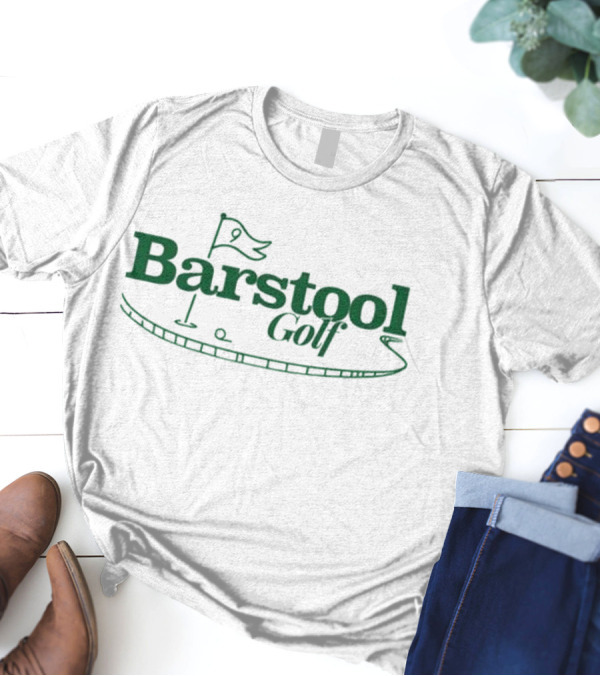 Barstool Golf Putting Green Flag Logo T-Shirt