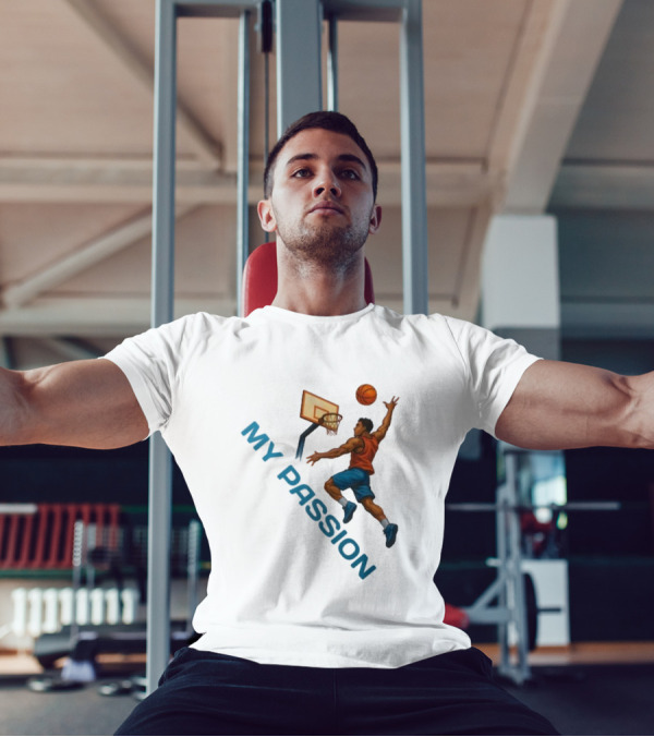 Basketball My Passion Dunking Athlete Dynamic Move T-Shirt