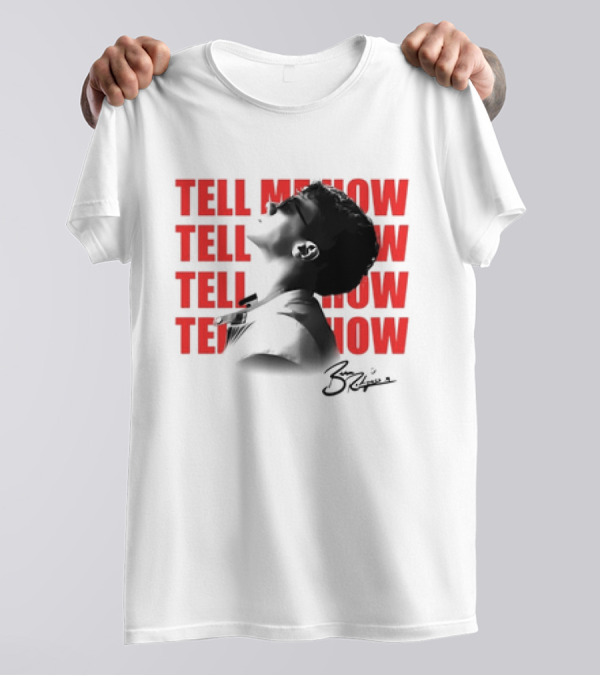 Ben Rodrigues Tell Me How Afro Silhouette And Red Text T-Shirt