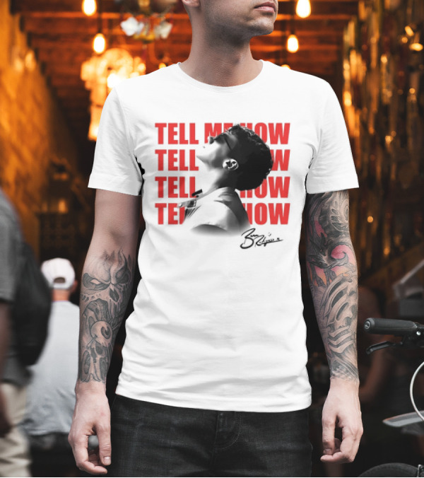 Ben Rodrigues Tell Me How Afro Silhouette And Red Text T-Shirt