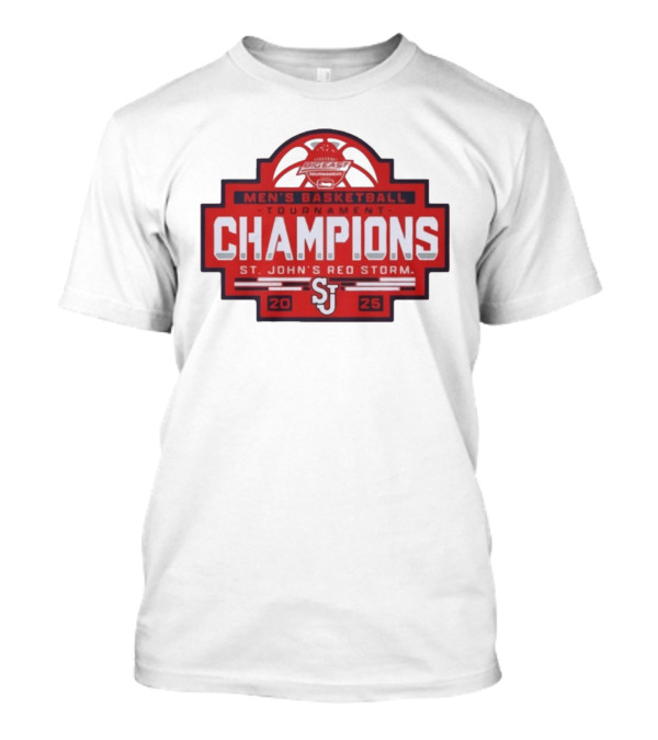 Big East Men's Basketball Tournament Champions St. John's Red Storm 2025 T-Shirt