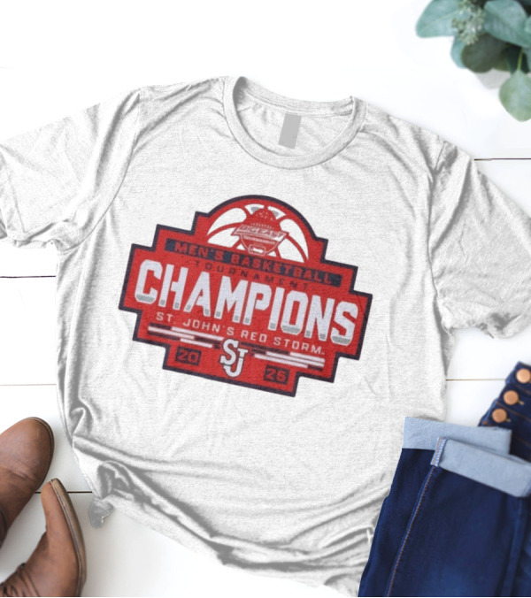 Big East Men's Basketball Tournament Champions St. John's Red Storm 2025 T-Shirt