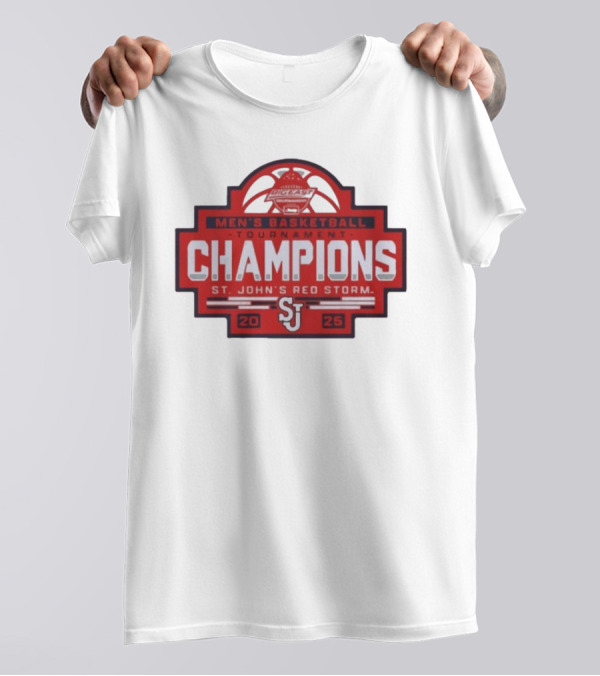 Big East Men's Basketball Tournament Champions St. John's Red Storm 2025 T-Shirt