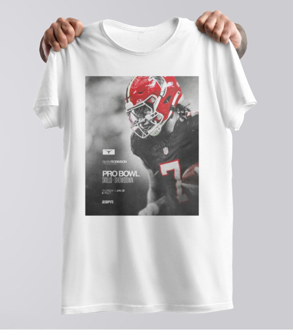 Bijan Robinson Atlanta Falcons Pro Bowl Skills Showdown Jan 30 2025 ESPN T-Shirt