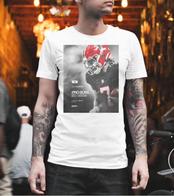 Bijan Robinson Atlanta Falcons Pro Bowl Skills Showdown Jan 30 2025 ESPN T-Shirt