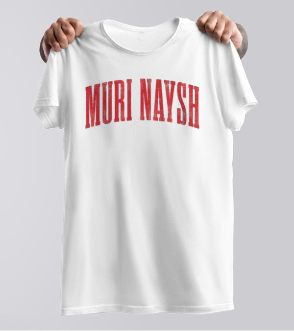 Billmuri Muri Naysh Red Text T-Shirt