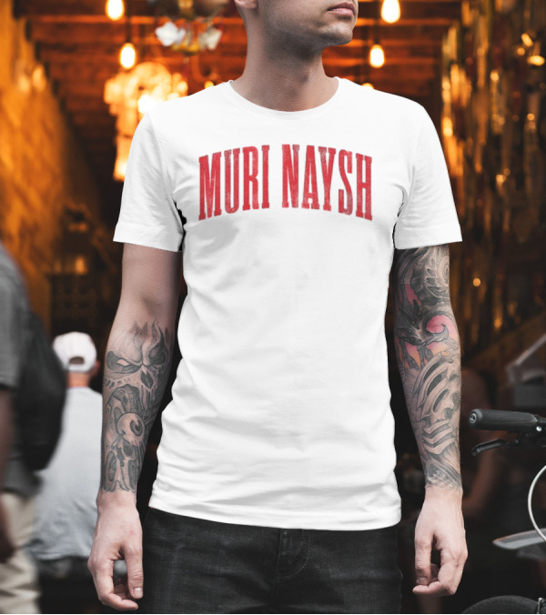Billmuri Muri Naysh Red Text T-Shirt