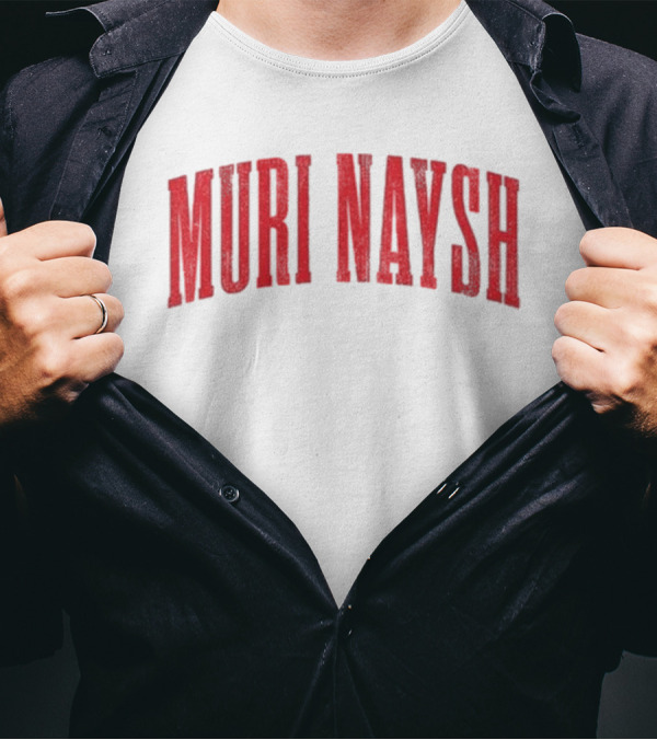 Billmuri Muri Naysh Red Text T-Shirt