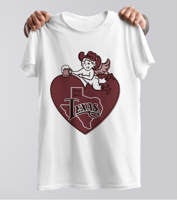 Billy Bob’s Texas Cupids Heart With Cowboy Hat And T-Shirt