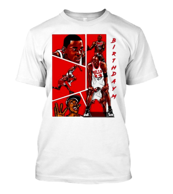 Birthday MJ Chicago Bulls Basketball Legends T-Shirt