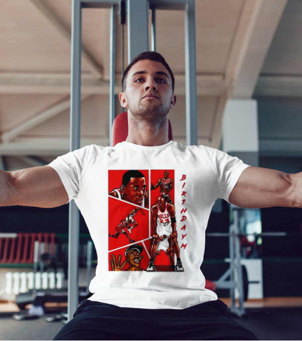 Birthday MJ Chicago Bulls Basketball Legends T-Shirt