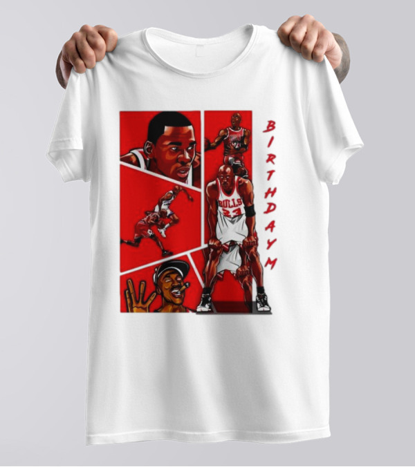 Birthday MJ Chicago Bulls Basketball Legends T-Shirt
