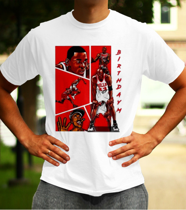Birthday MJ Chicago Bulls Basketball Legends T-Shirt