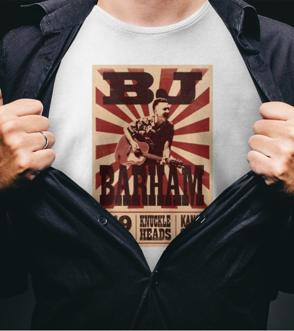BJ Barham Live At Knuckleheads Kansas City MO March 19 2025 Event T-Shirt