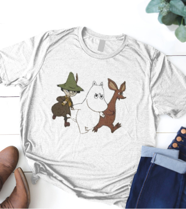 Bjork Moomin Sniff Snufkin Characters T-Shirt