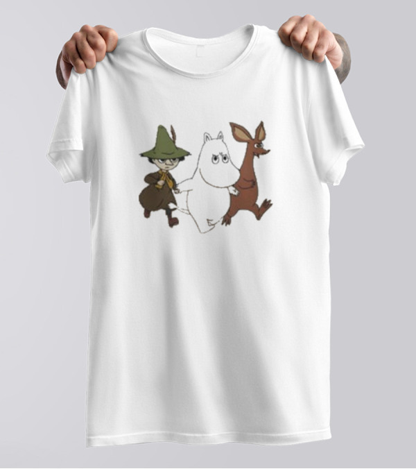 Bjork Moomin Sniff Snufkin Characters T-Shirt