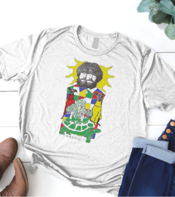 JW Francis Born Losers Records Sunburst Patchwork Dogs And Tortoise MMXXIV T-Shirt