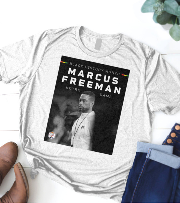 Black History Month Marcus Freeman Notre Dame 2022 Fiesta Bowl T-Shirt