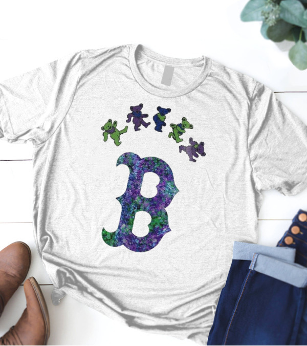 Boston Red Sox Grateful Dead Bears 2025 Event Night T-Shirt