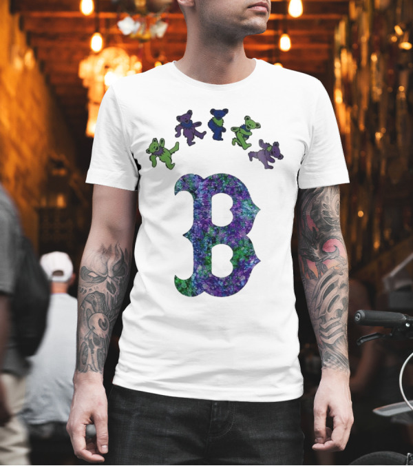 Boston Red Sox Grateful Dead Bears 2025 Event Night T-Shirt