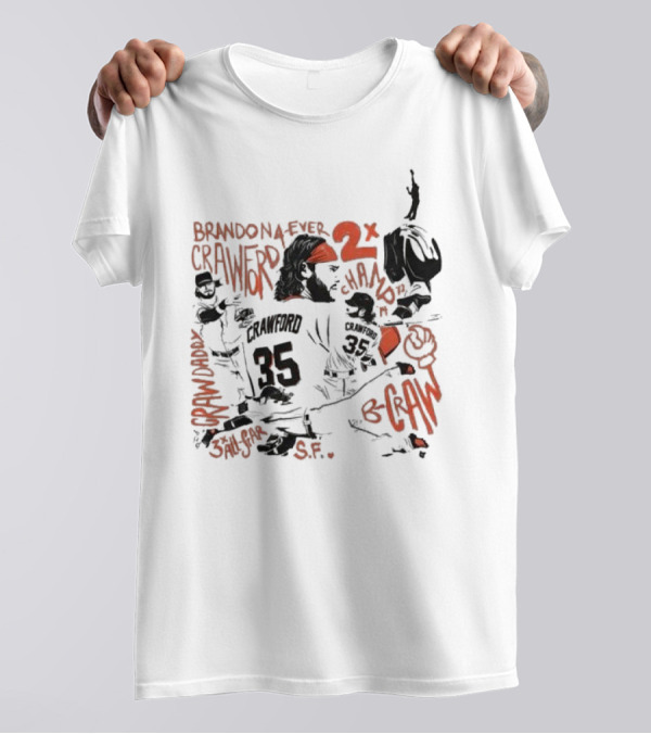 Brandon Crawford Forever Two Time Champion San Francisco Giants S.F. T-Shirt