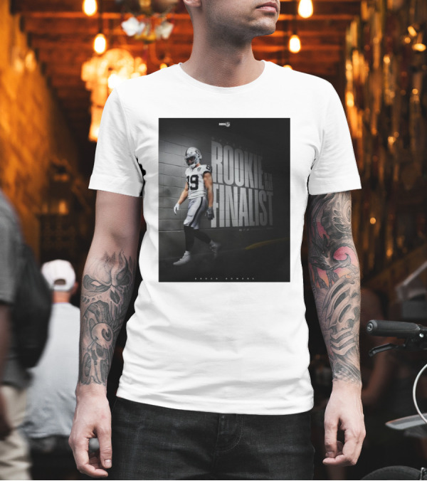 Brock Bowers Las Vegas Raiders Rookie Of The Year Finalist T-Shirt