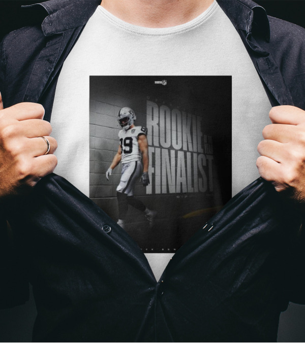 Brock Bowers Las Vegas Raiders Rookie Of The Year Finalist T-Shirt
