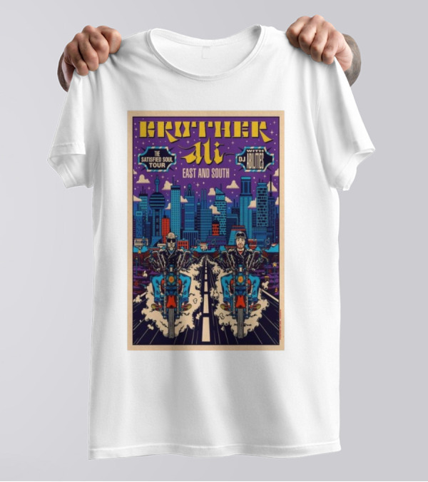 Brother Ali The Satisfied Soul Tour East And South With DJ Abilities T-Shirt
