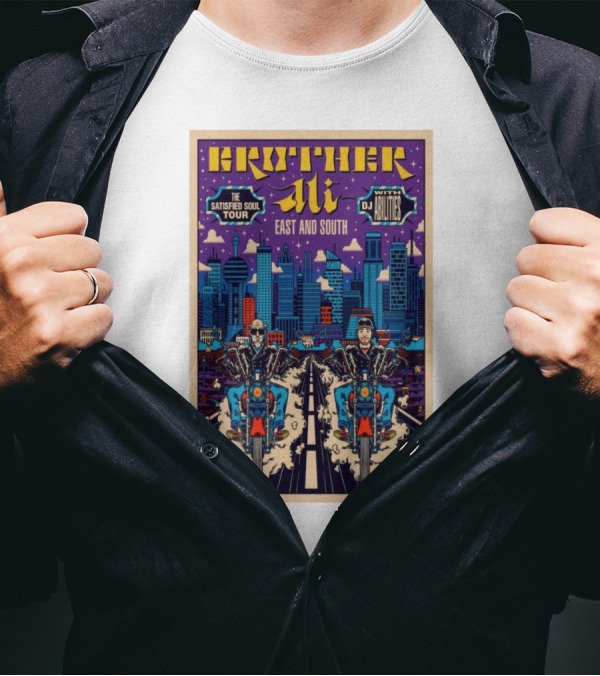 Brother Ali The Satisfied Soul Tour East And South With DJ Abilities T-Shirt