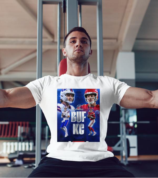 Buffalo Bills At Kansas City Chiefs AFC Championship BUF AT KC Sun Jan 26 2025 6:30PM T-Shirt
