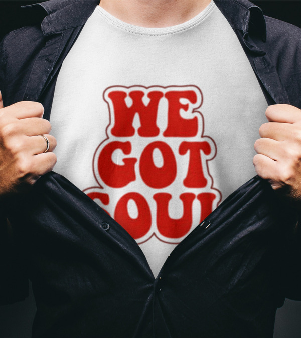 Burna Boy We Got Soul Retro Red Text Style T-Shirt