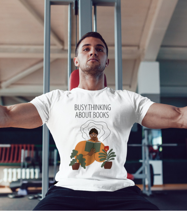 Busy Thinking About Books T-Shirt
