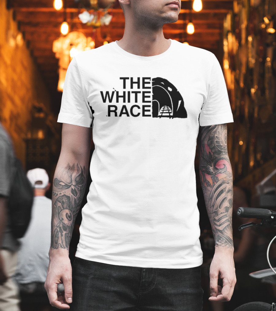 Fella Wearing The White Race T-Shirt