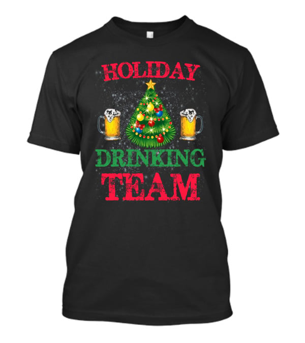 Holiday Drinking Beer Team Christmas Tree Mugs T-Shirt