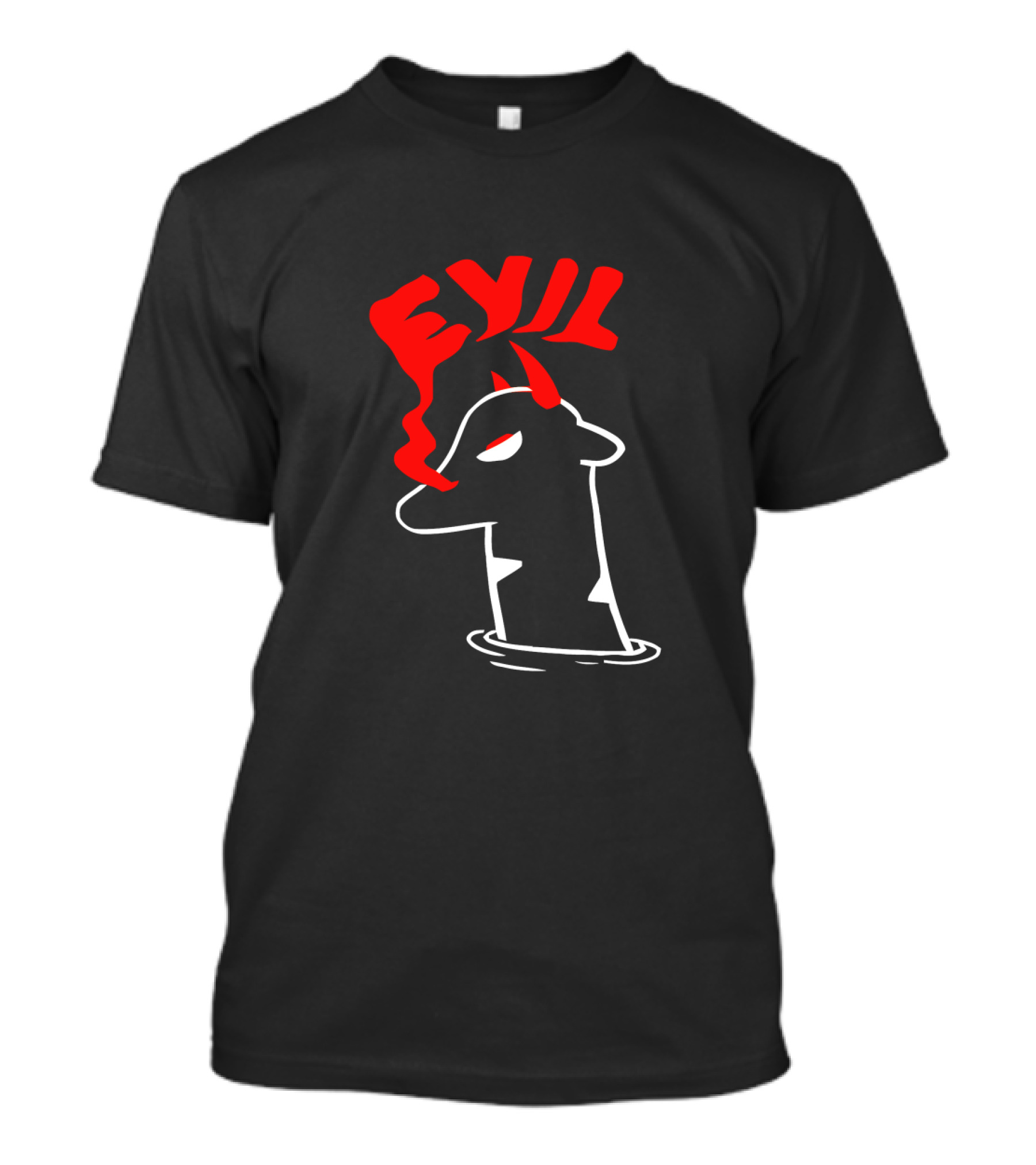 Axis Of Evil Red Devil Cow Smoking T-Shirt