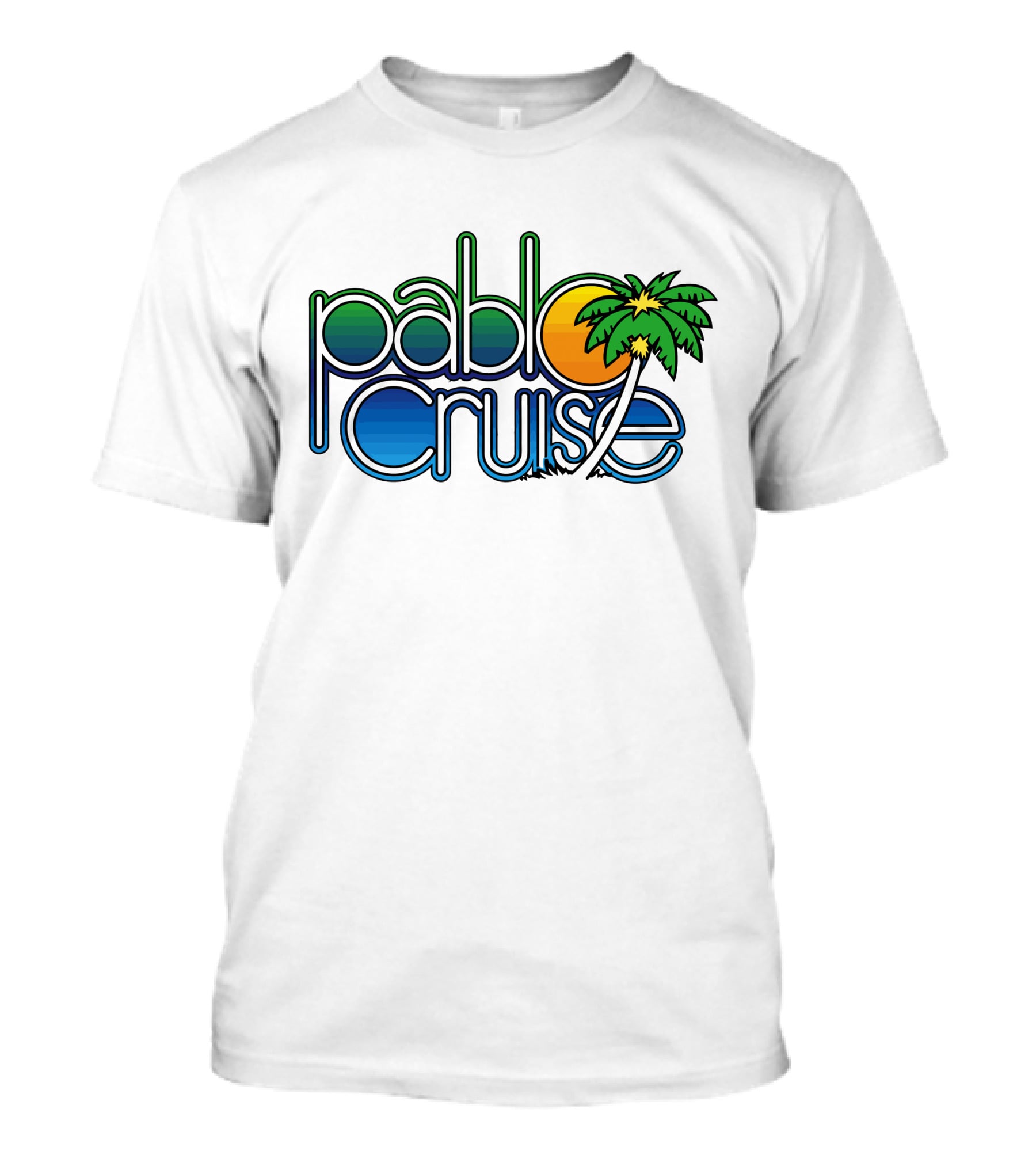 Pablo Cruise Logo Palm Tree Sun T-Shirt