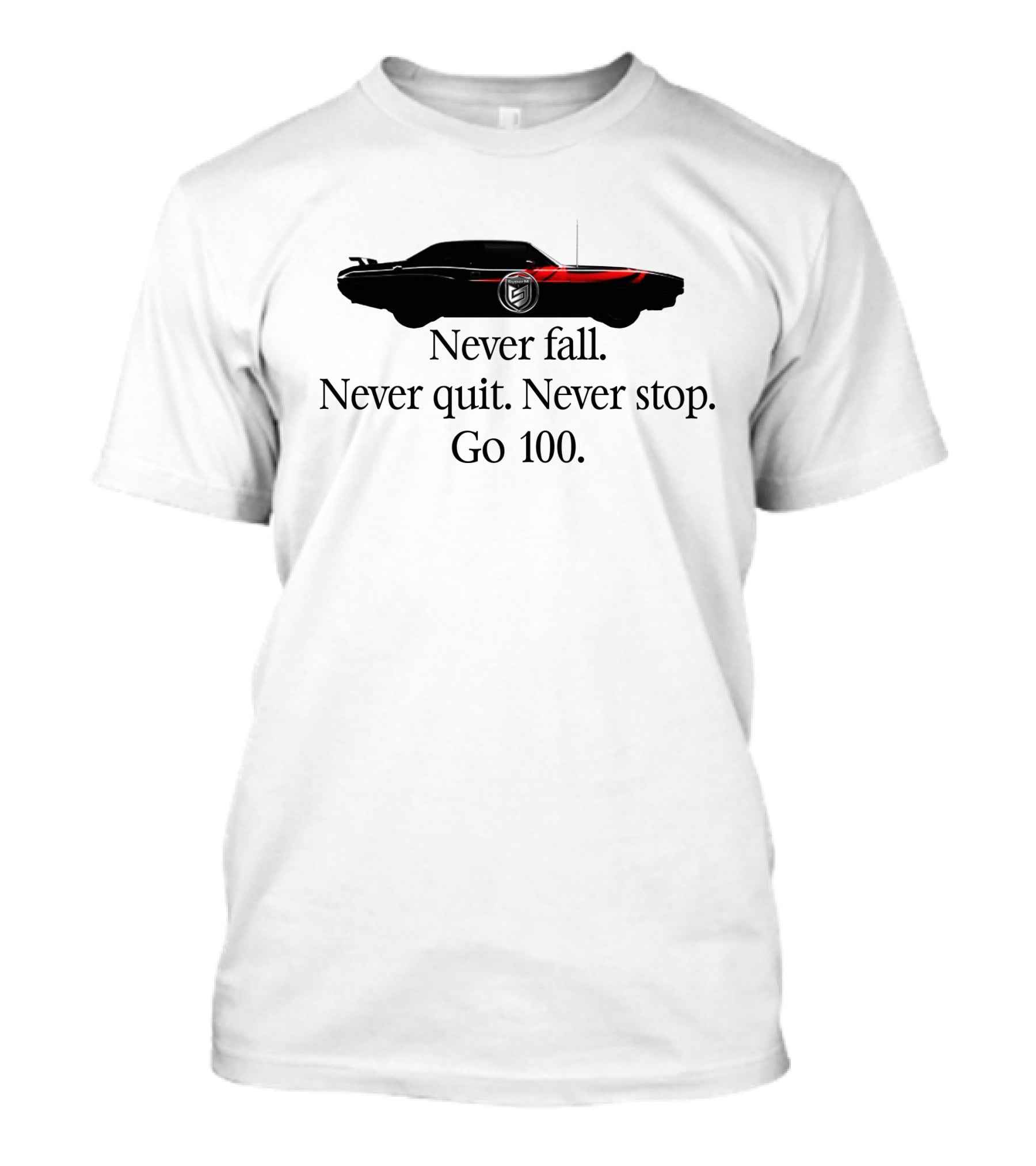 Go 100 Never Fall Never Quit Never Stop SuperM Car Image T-Shirt