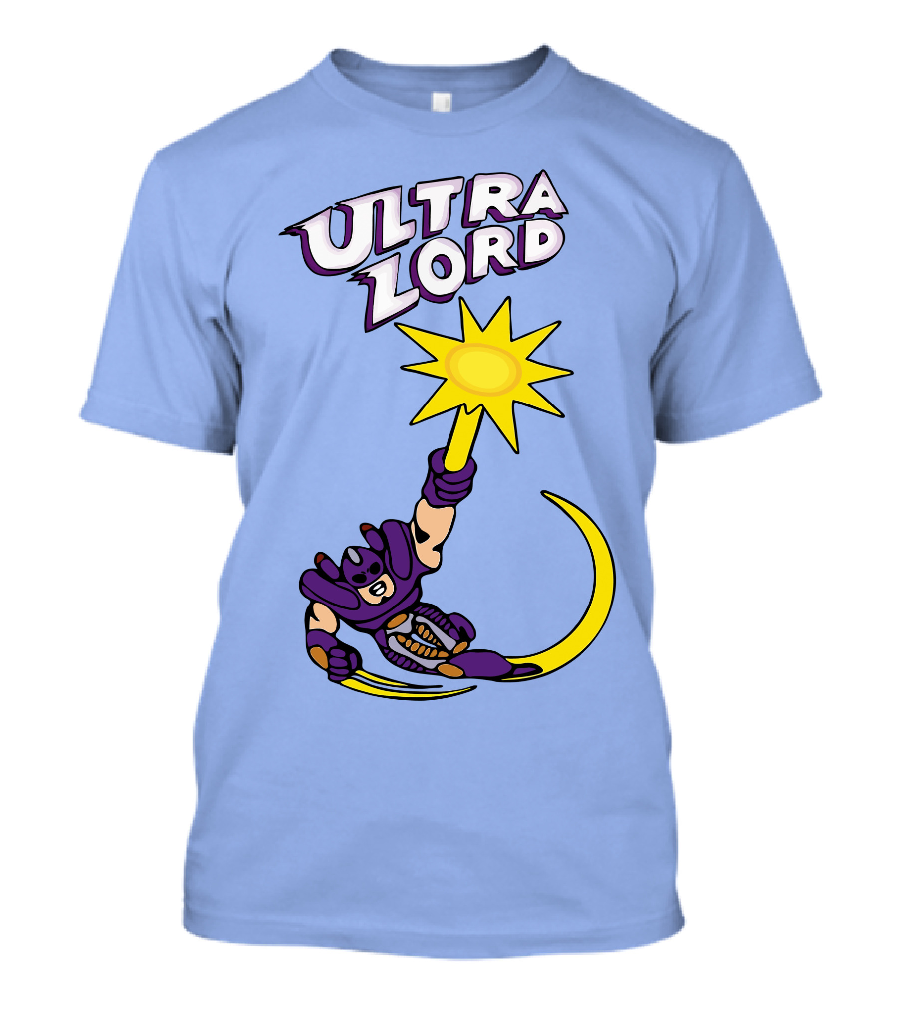 Ultra Lord Heroic Superhero Holding Star Power Burst T-Shirt