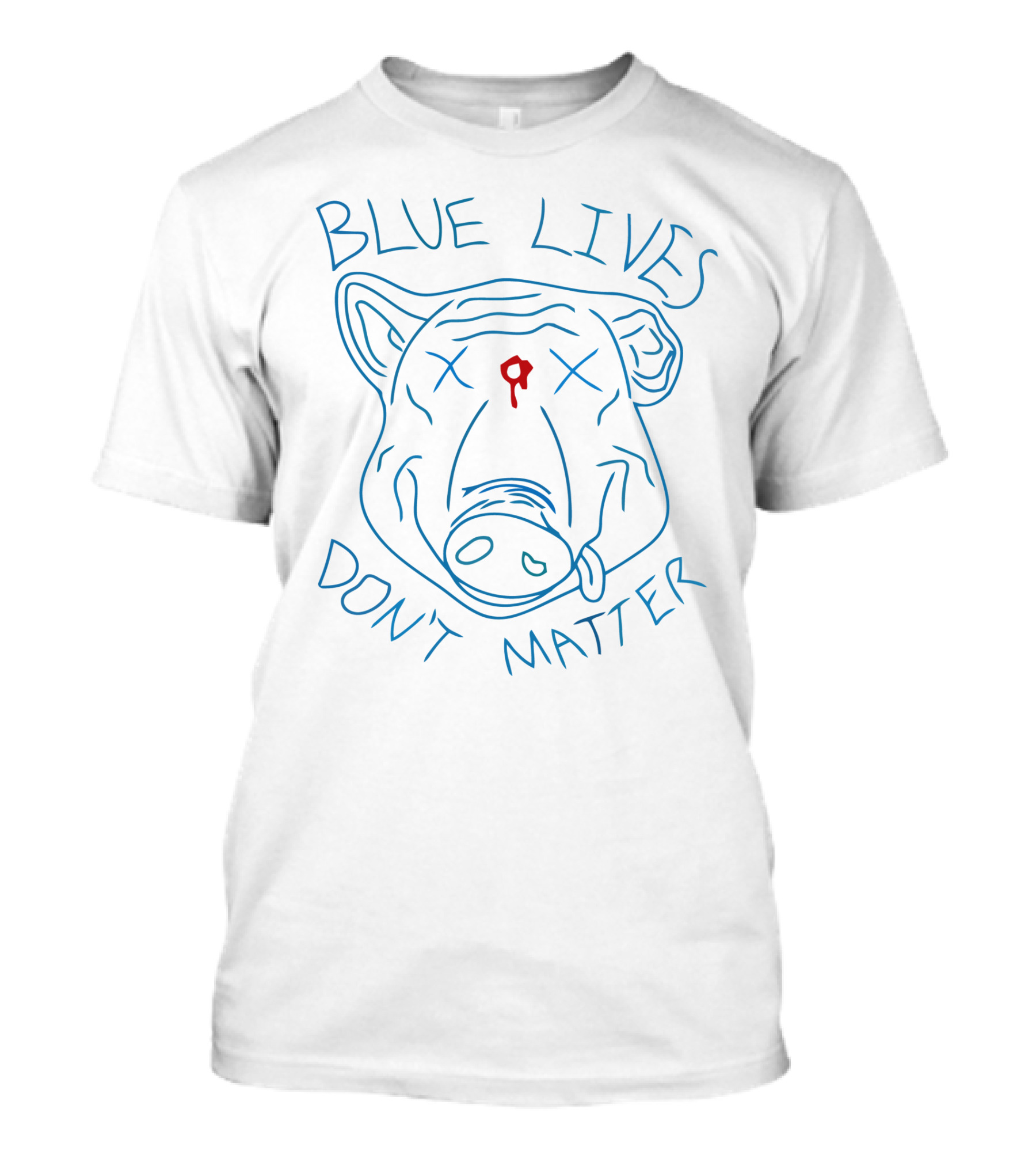 Blue Lives Don't Matter Good Piggy Fleece Pullovers T-Shirt