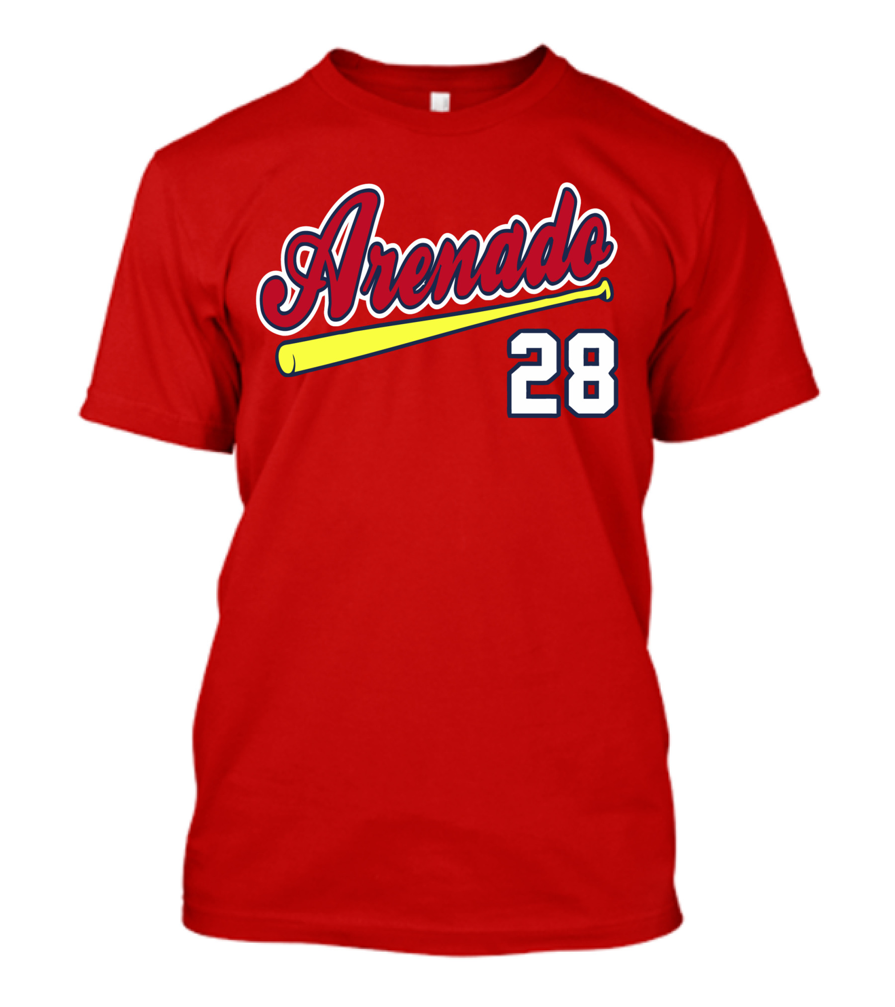 Arenado 28 Cardinals Baseball Bat Jersey T-Shirt